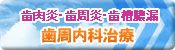 お薬で治す歯周病・歯槽膿漏 歯周内科治療