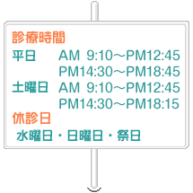 診療時間・休診日