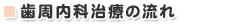 歯周内科治療の流れ