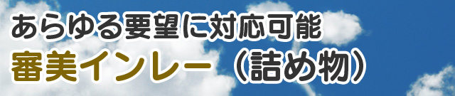 あらゆる要望に対応可能審美インレー（詰め物）